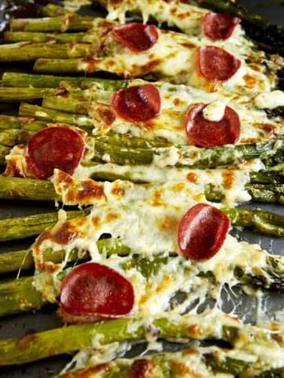 Pizza-Flavored Oven Baked Asparagus