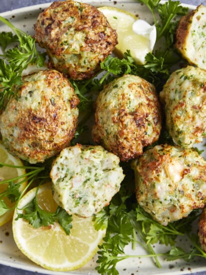 Shrimp kofta meatballs.