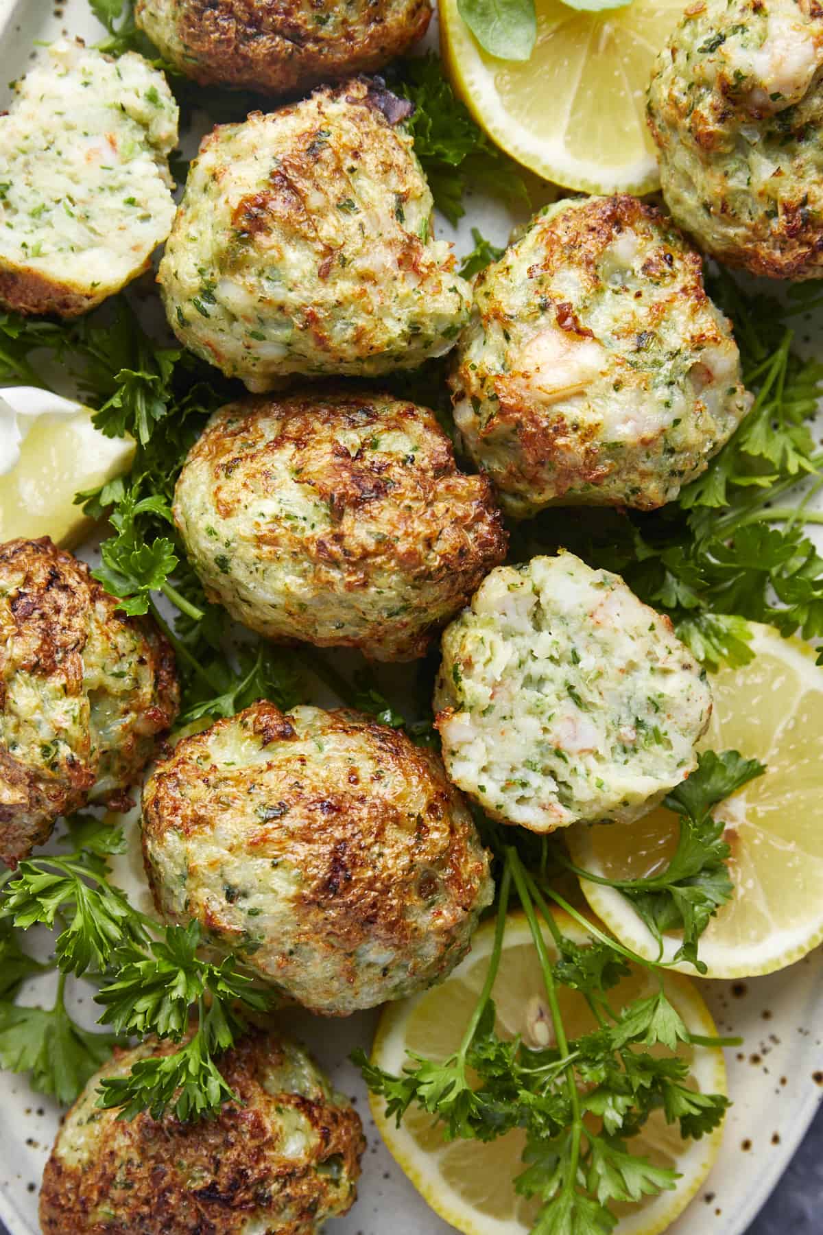 Shrimp kofta meatballs.