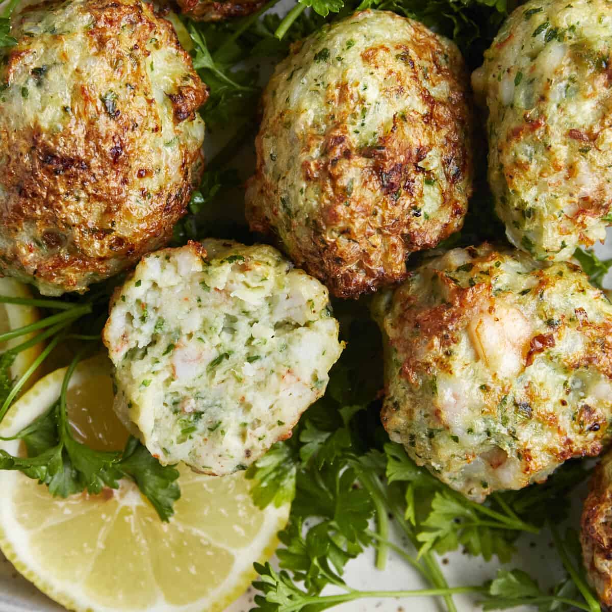 Shrimp kofta meatballs.