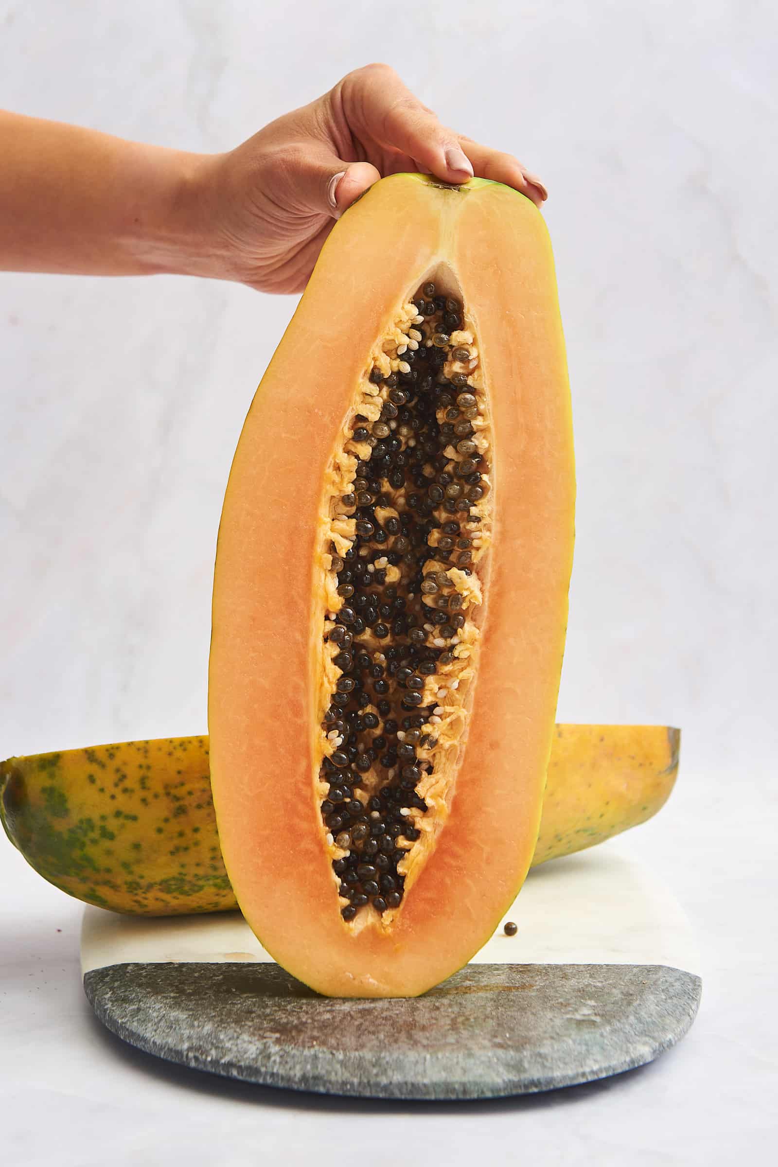 How to cut a papaya food dolls