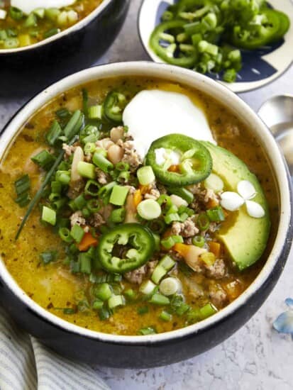 White turkey chili.