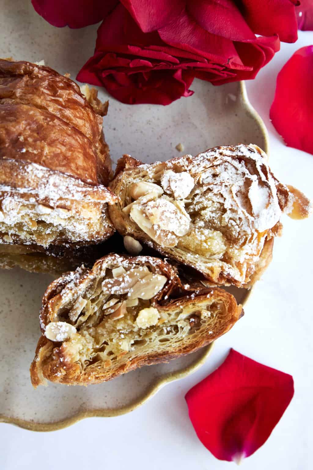 Croissant French Toast with Almonds Food Dolls