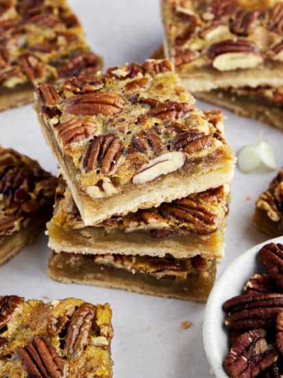 Easy pecan pie bars.