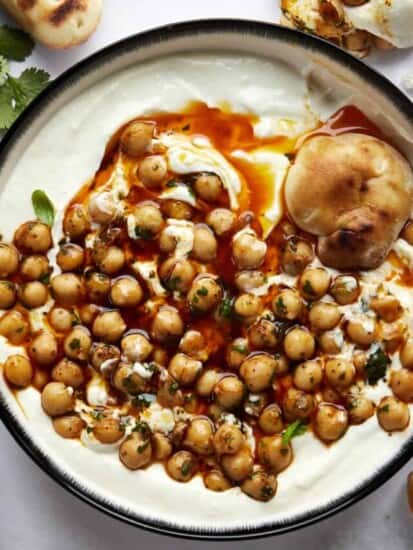 Whipped Feta with Marinated Chickpeas