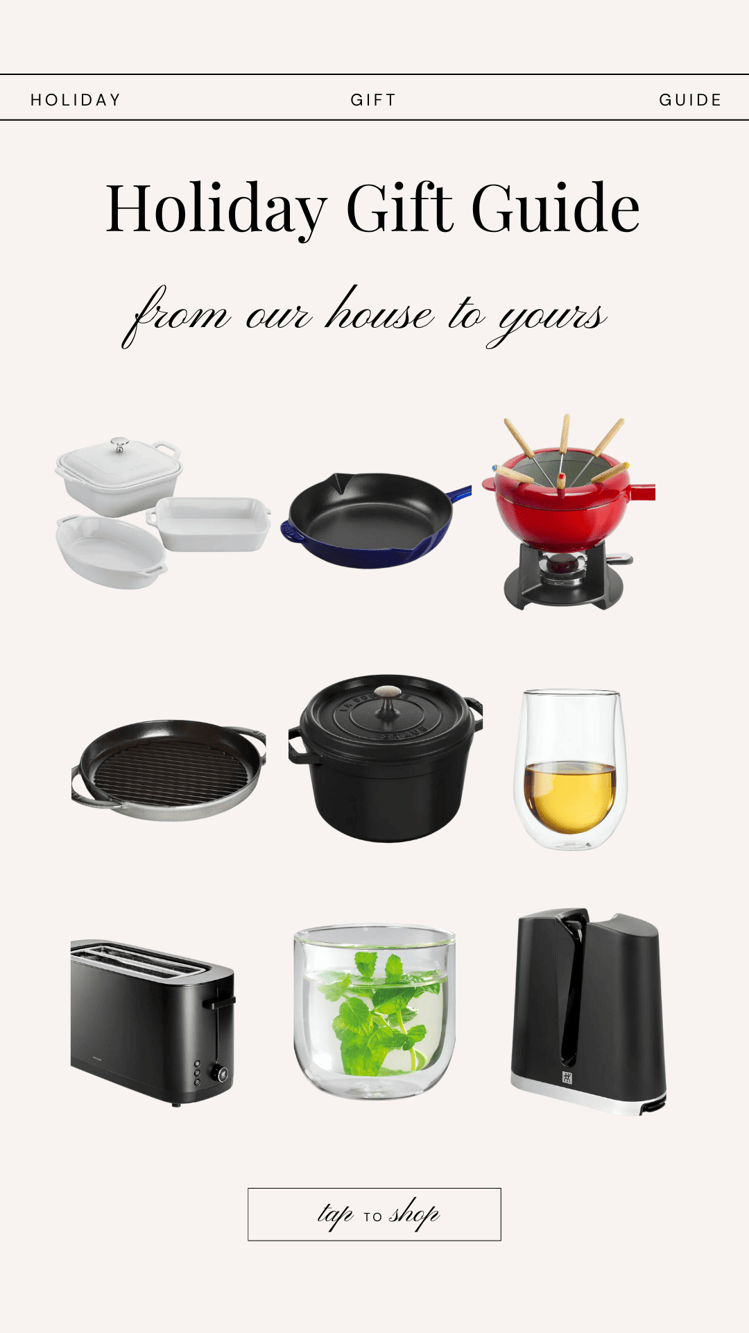 Holiday gift guide for cooks. 