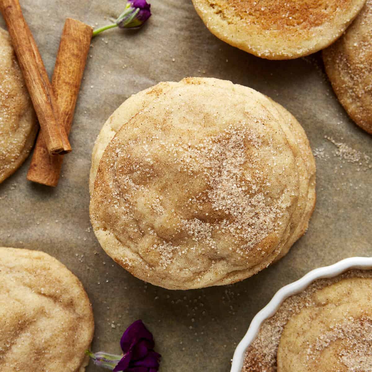 Soft snickerdoodle cookies.