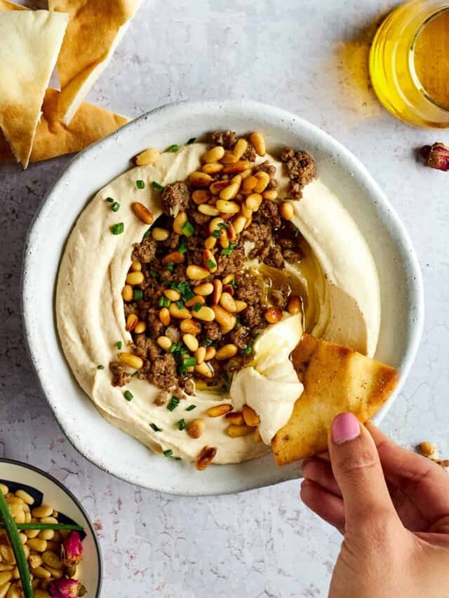 Amazing Hummus With Ground Beef Recipe Food Dolls