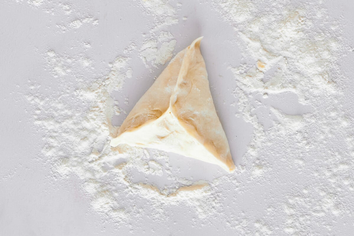 A raw fatayer triangle.