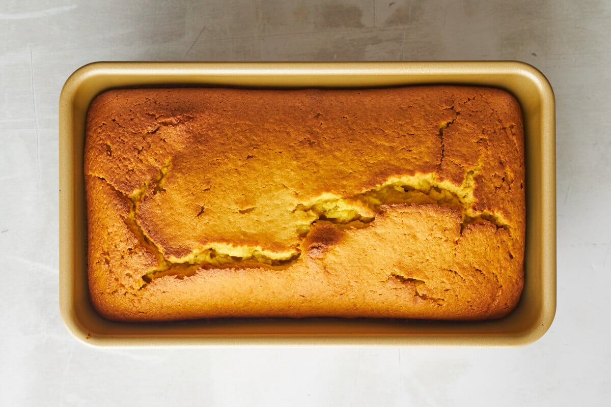 Baked orange cake.