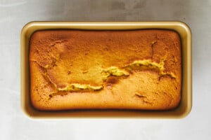 Baked orange cake.
