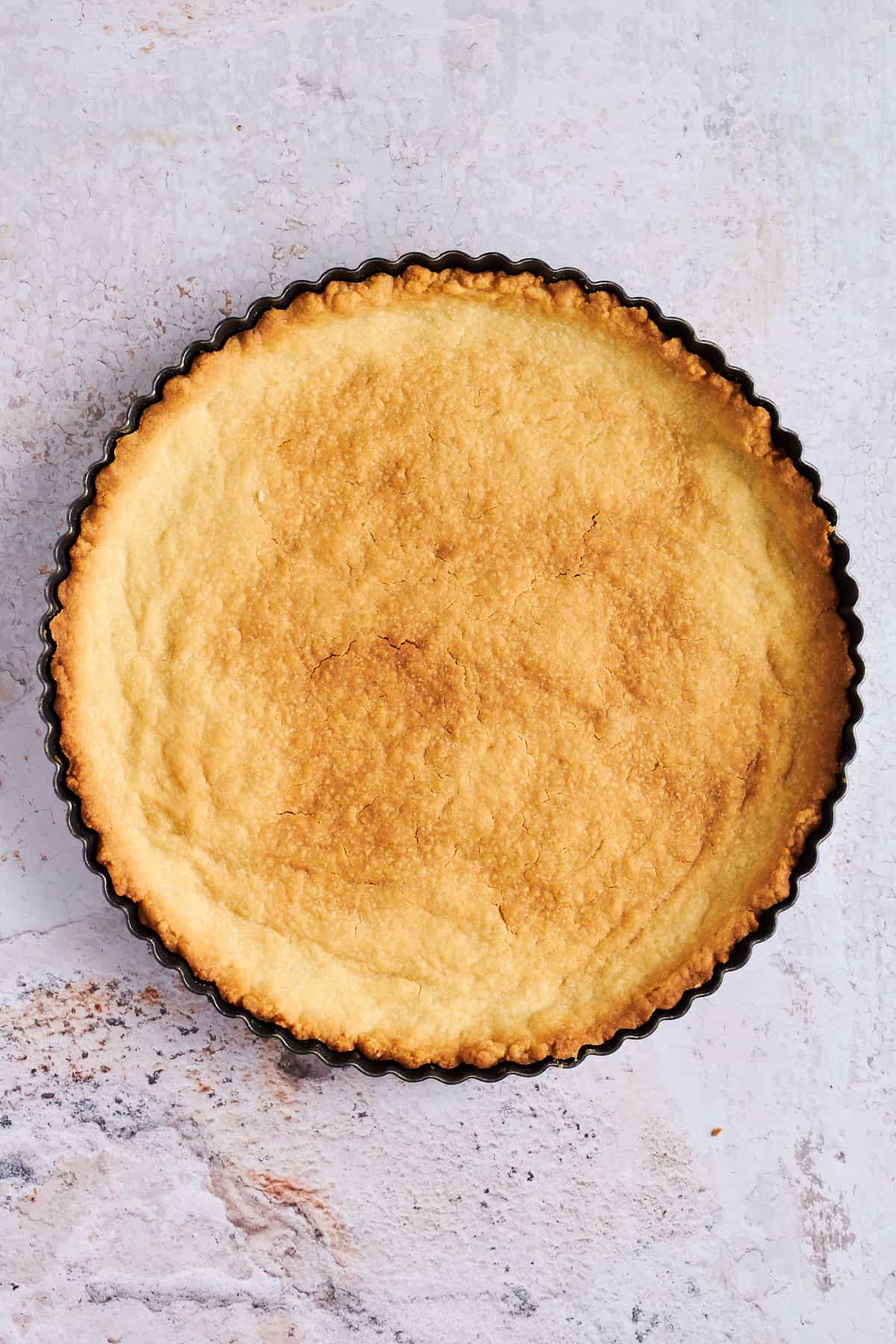 Shortbread crust for a fruit tart.
