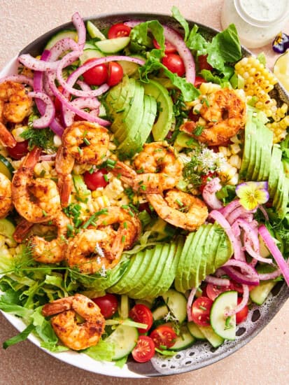 Shrimp avocado salad.