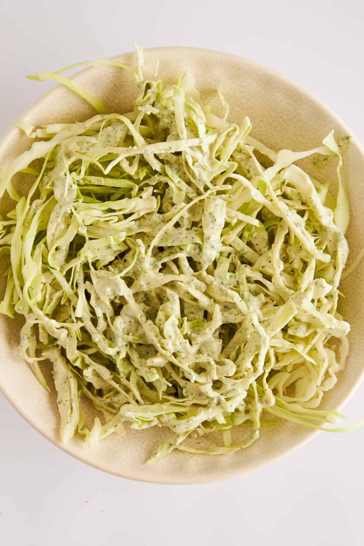 Homemade coleslaw.