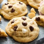 Chocolate chocolate macadamia nut cookies.