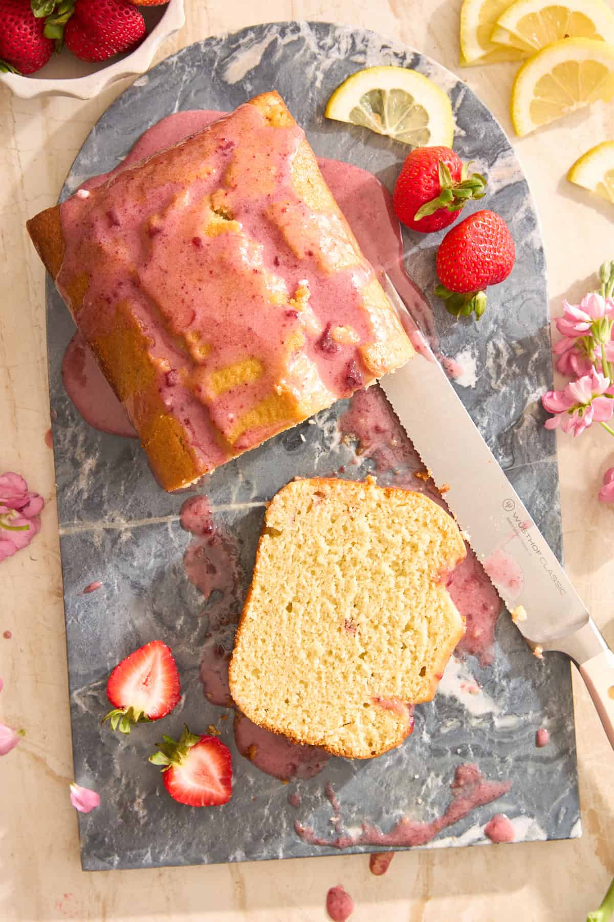 Strawberry Lemon Olive Oil Cake